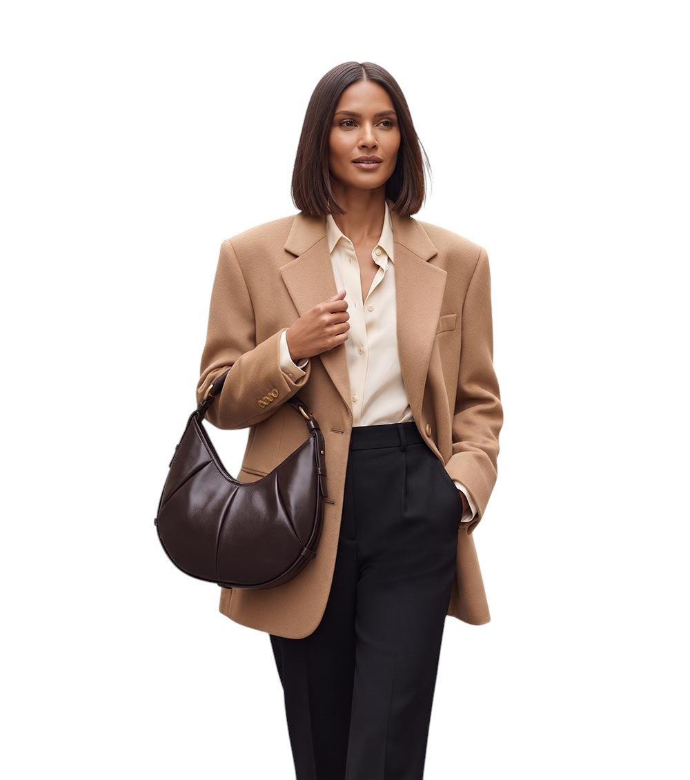 Dark Brown Mombasa Small Hobo 4