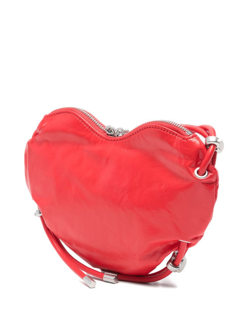 Red Scrunch-D-Heart Small shoulder bag 2