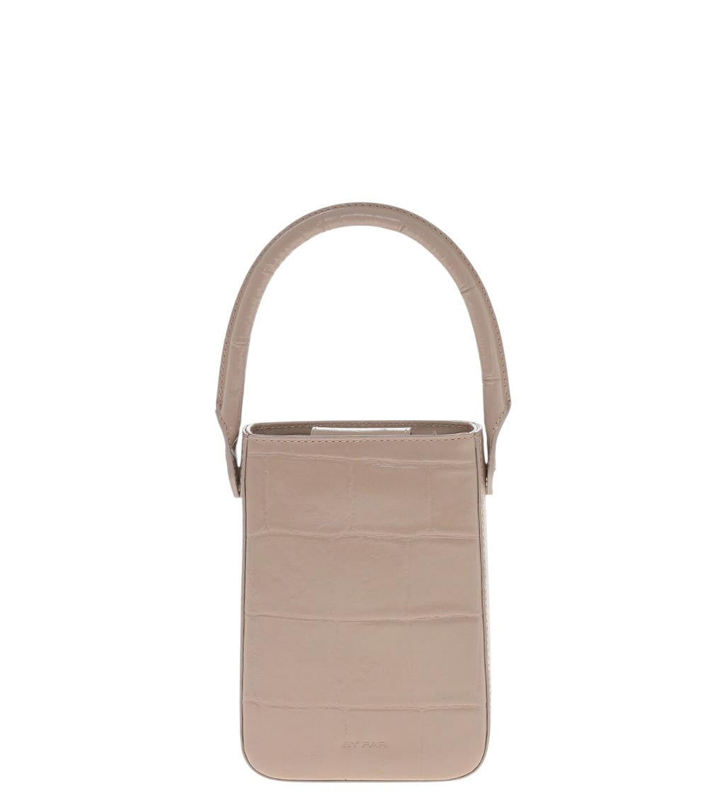 Beige Logo Mini Bucket Bag 1