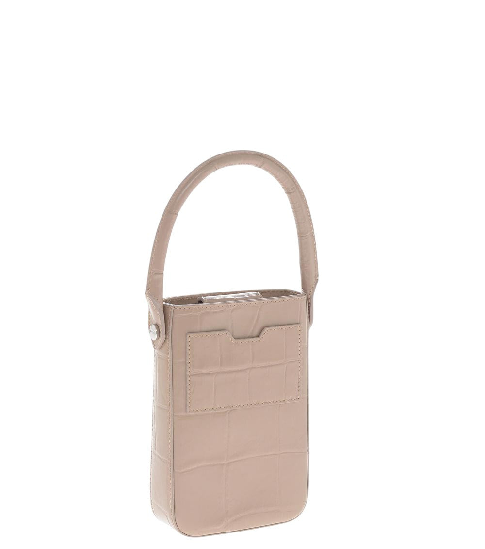 Beige Logo Mini Bucket Bag 2