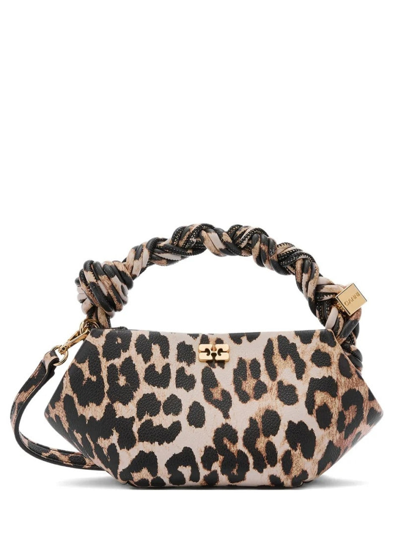 Leopard Print Bou Mini Crossbody Bag 1