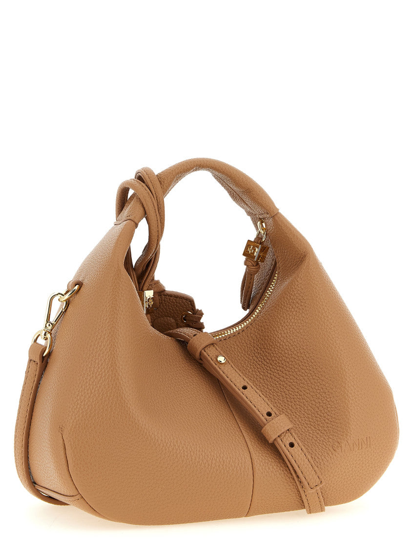 Brown Logo Mini Hobo 2