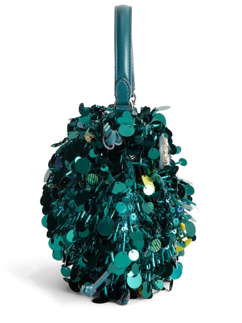 Green Beetle Mini Bucket Bag 3