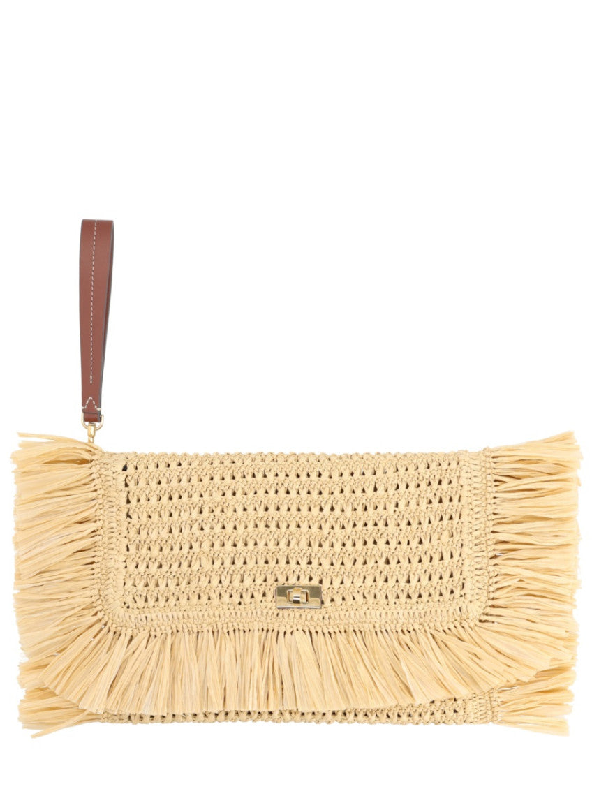 Natural Fringed Clutch 1