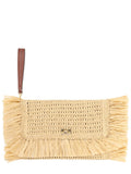 Natural Fringed Clutch 1