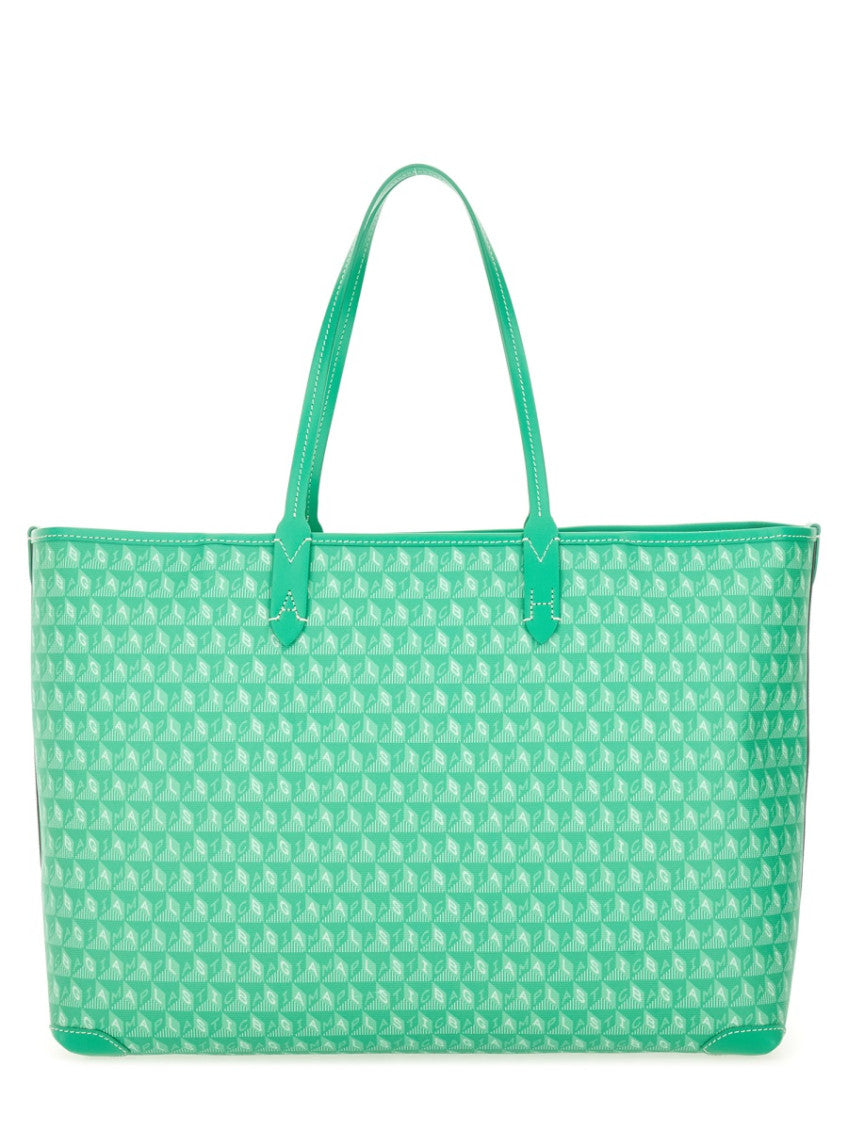 Green I Am a Plastic Large Tote 2