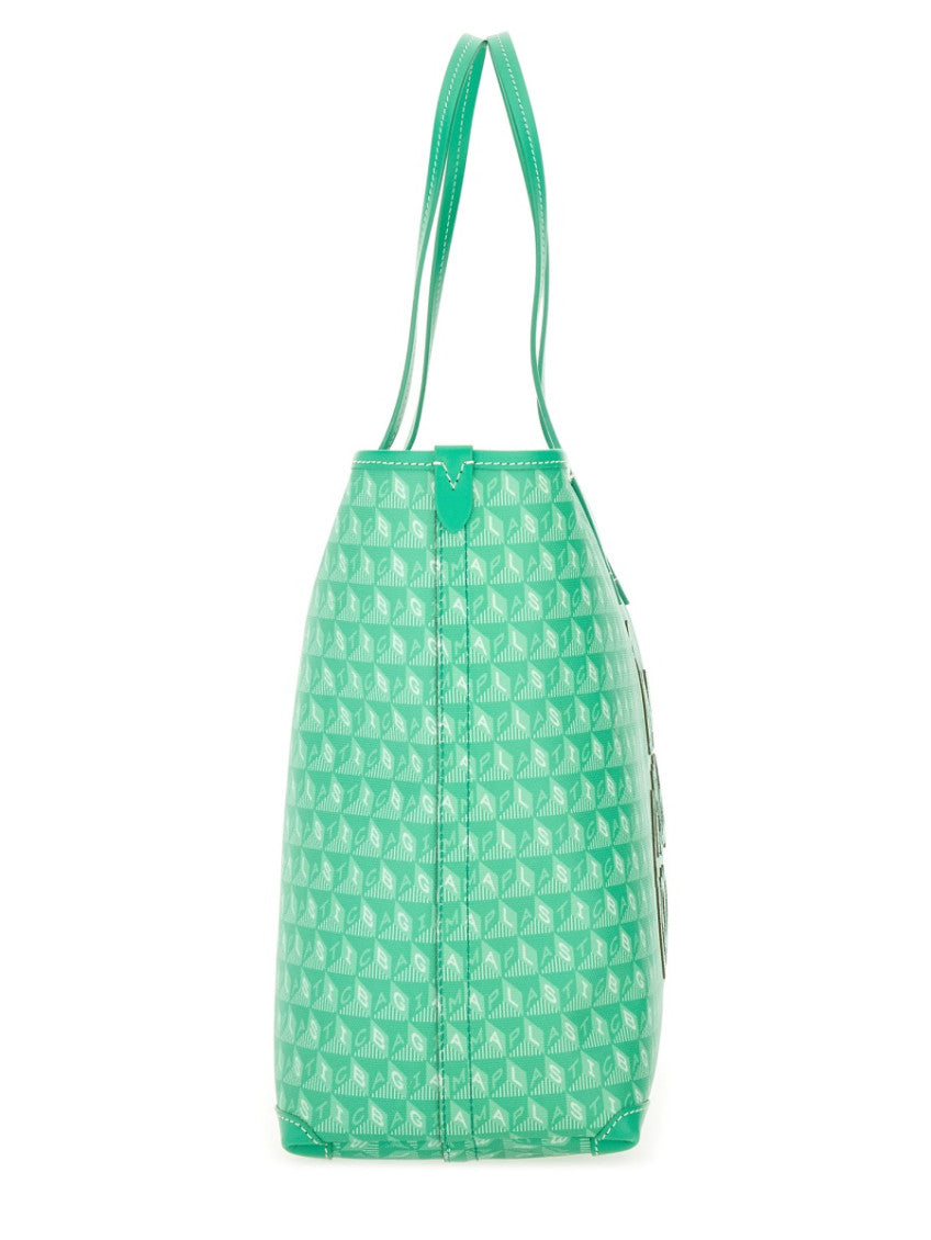 Green I Am a Plastic Large Tote 3