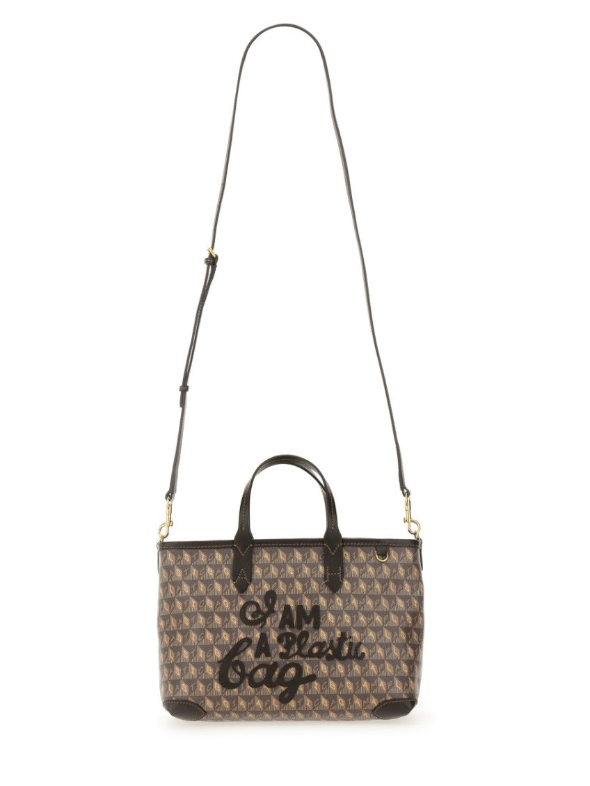 Brown I Am A Plastic Small Tote 2