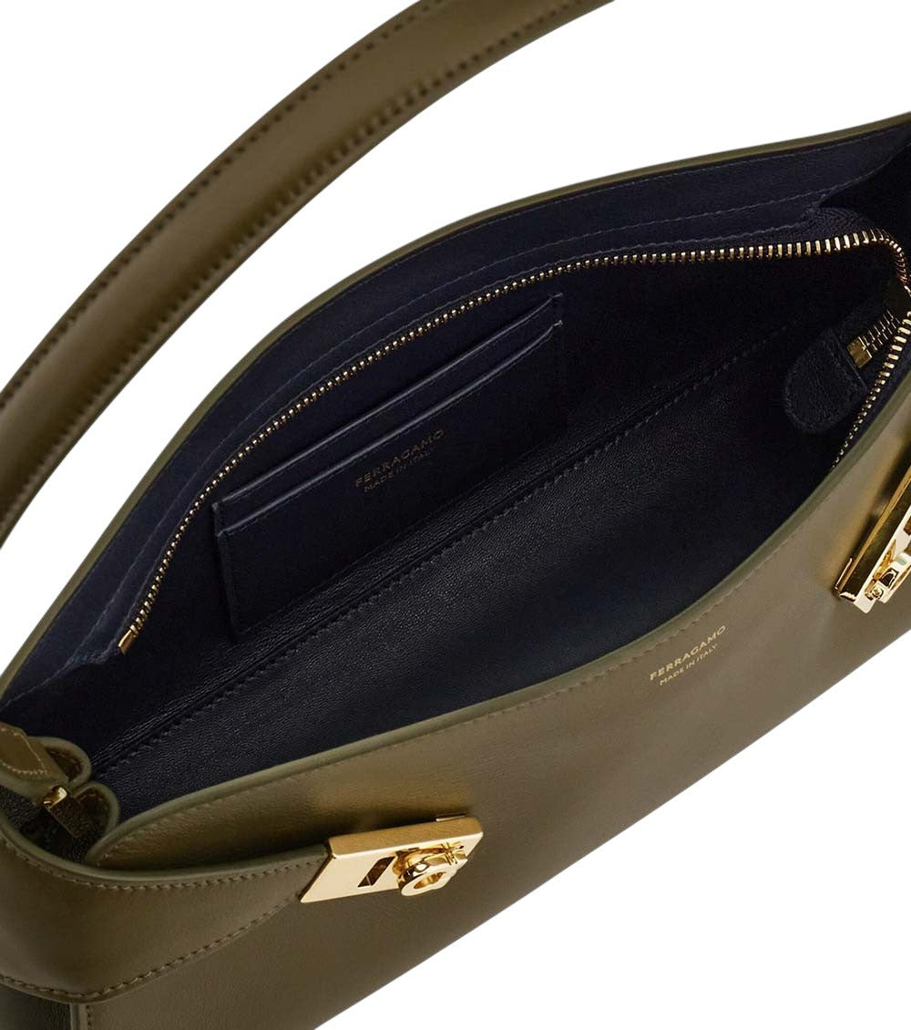 Olive Hug Large Shoulder Bag 3