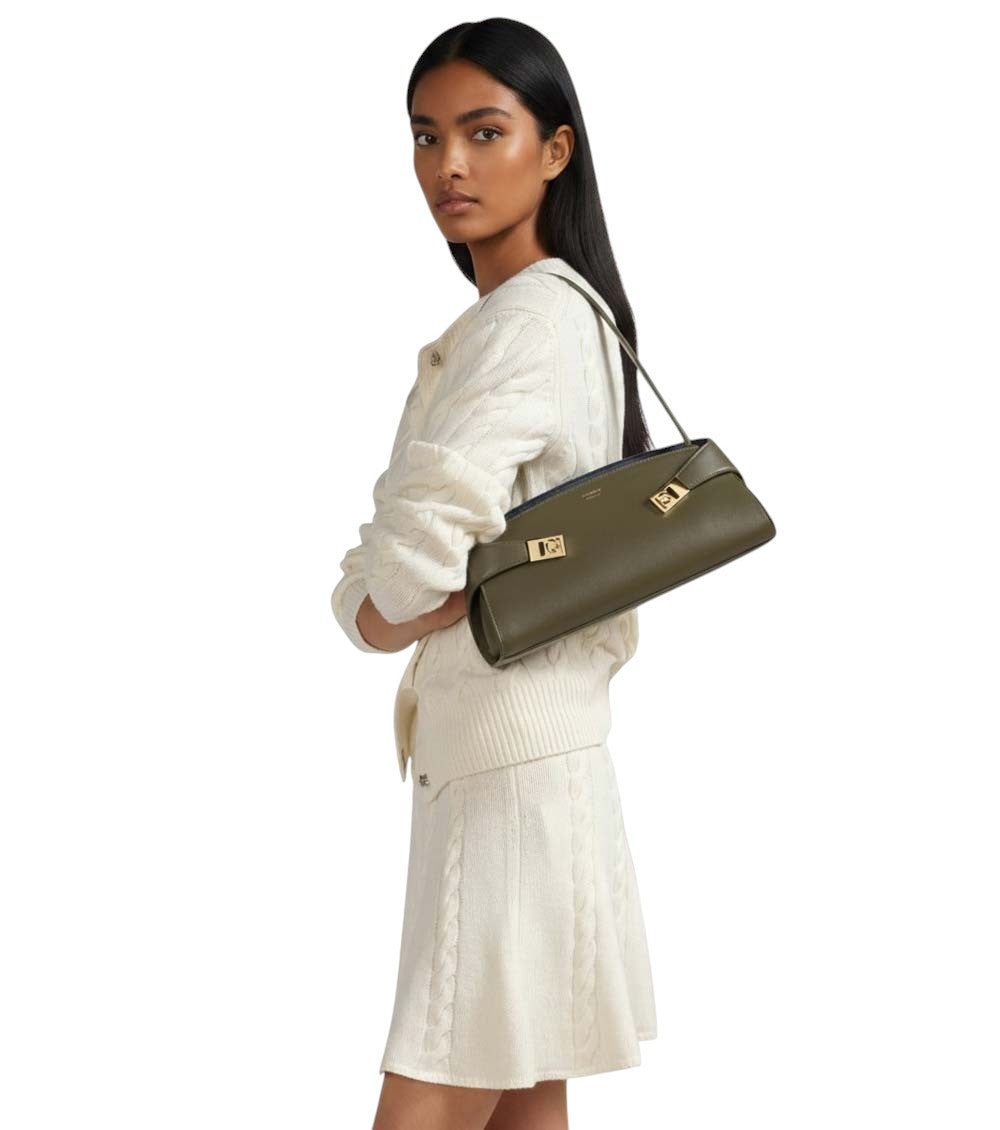Olive Hug Large Shoulder Bag 5