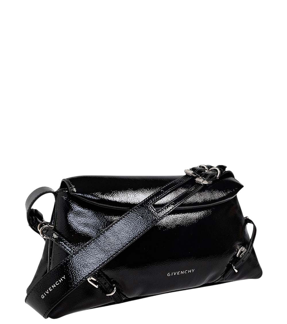Black Logo Medium Shoulder Bag 2