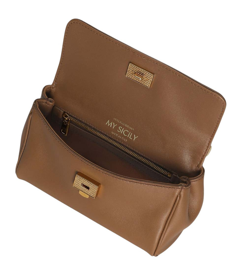 Brown Sicily Mini Satchel 4