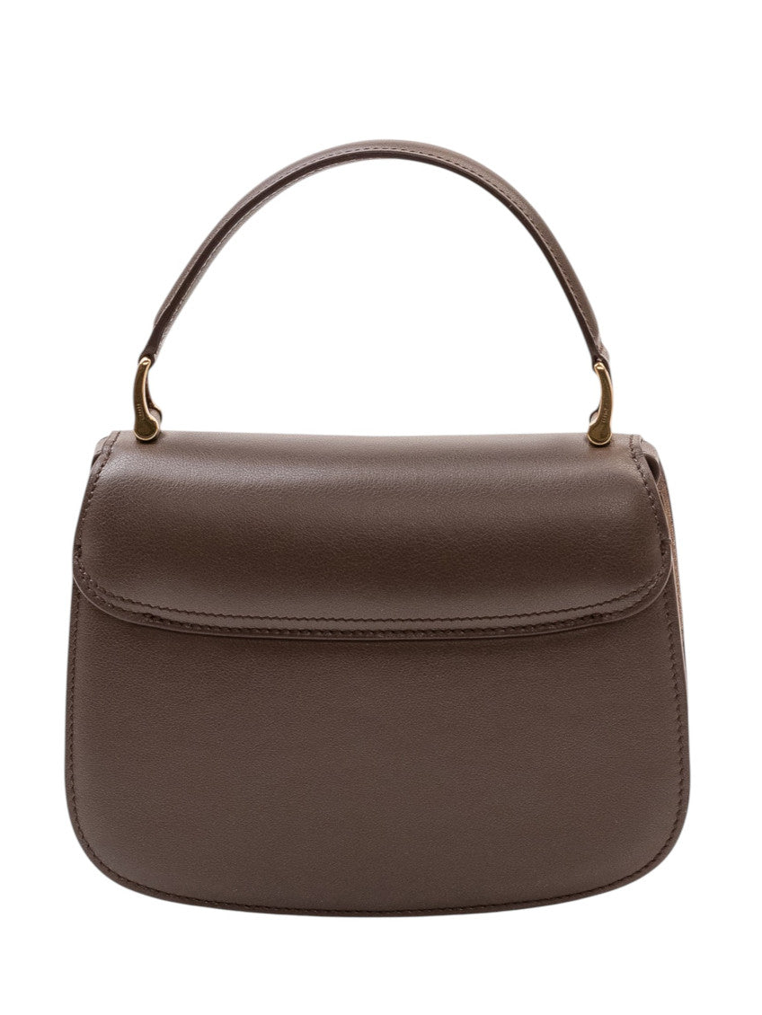 Brown Logo Mini Satchel 4