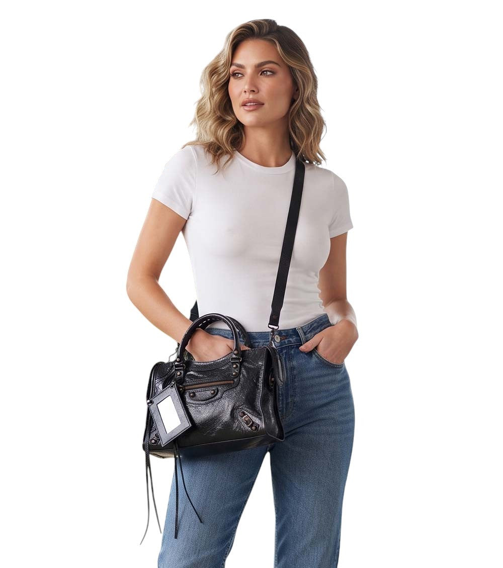Black Le City Medium Tote 5