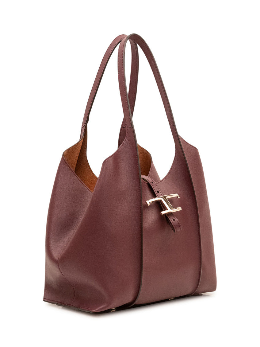 Maroon T Timeless Large Tote 2