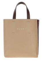 Taupe/Burgundy Museo Mini Tote 1