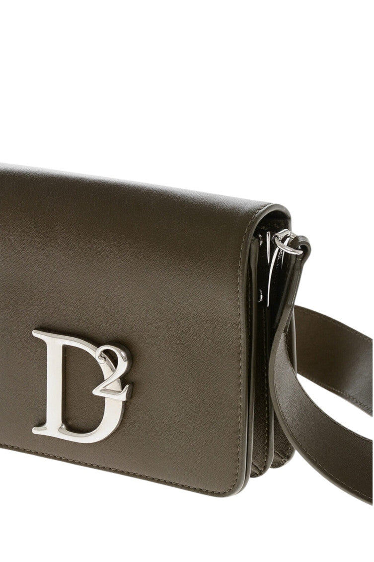 Dark Green Statement Small Shoulder Bag 4