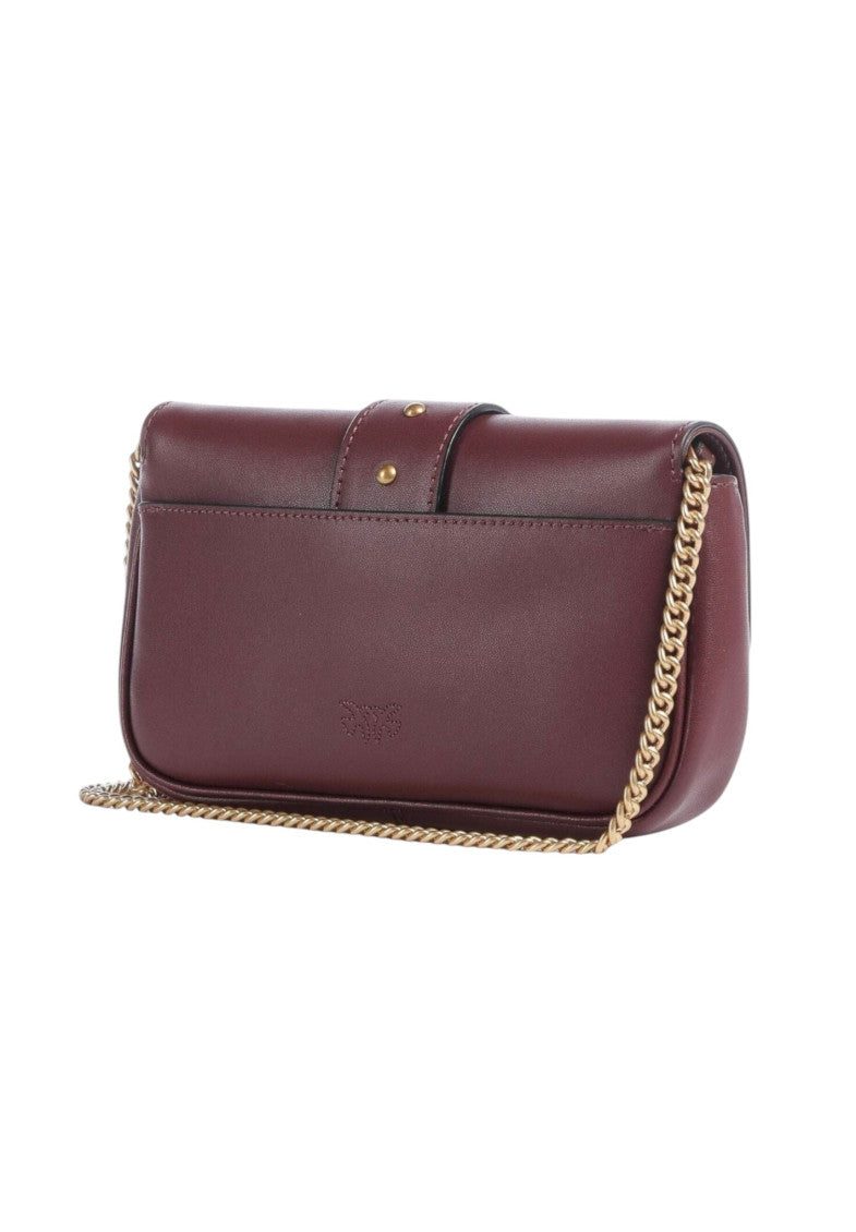 Maroon Love Birds Small Crossbody Bag 2