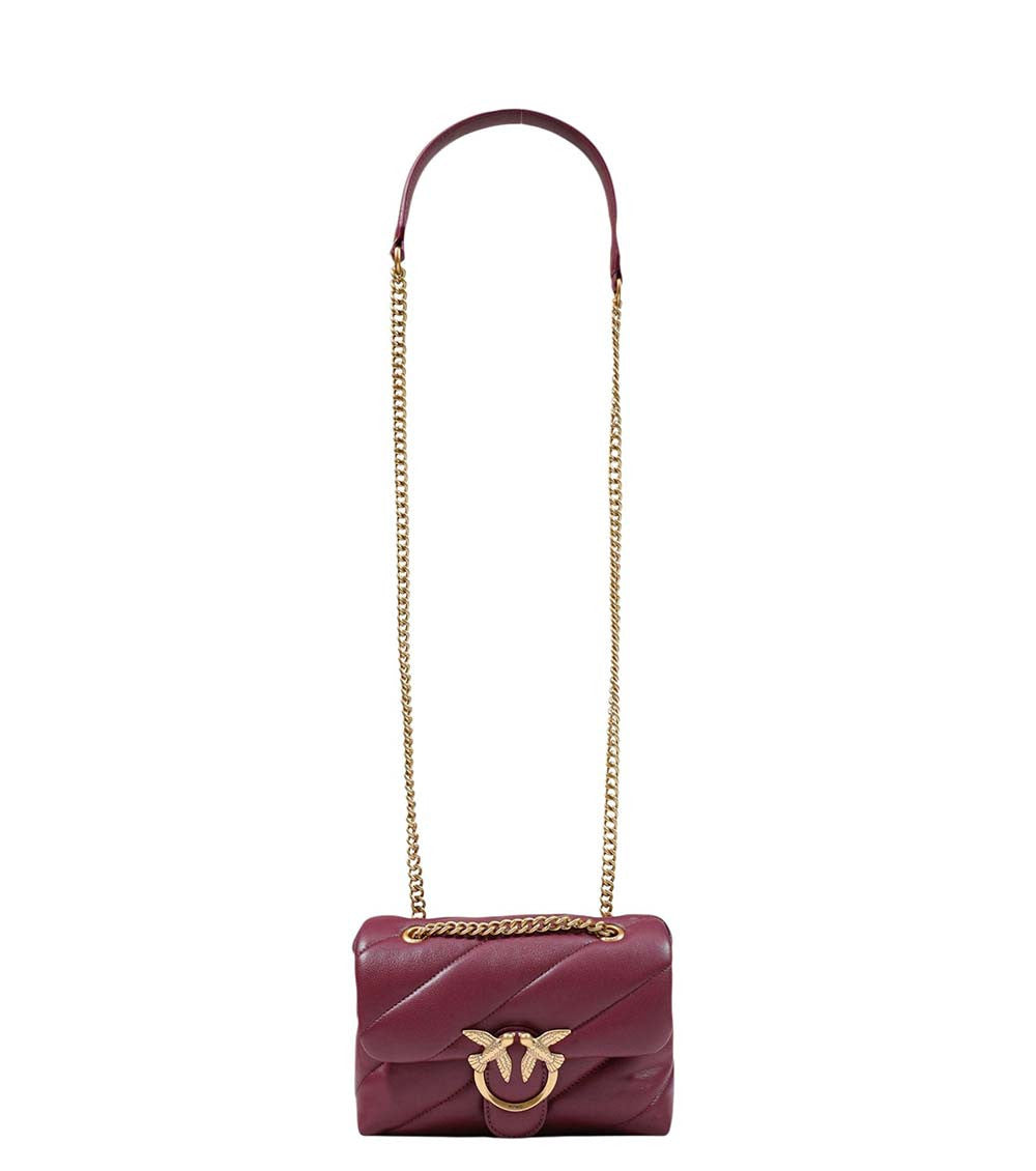 Maroon Love Puff Mini Shoulder Bag 2