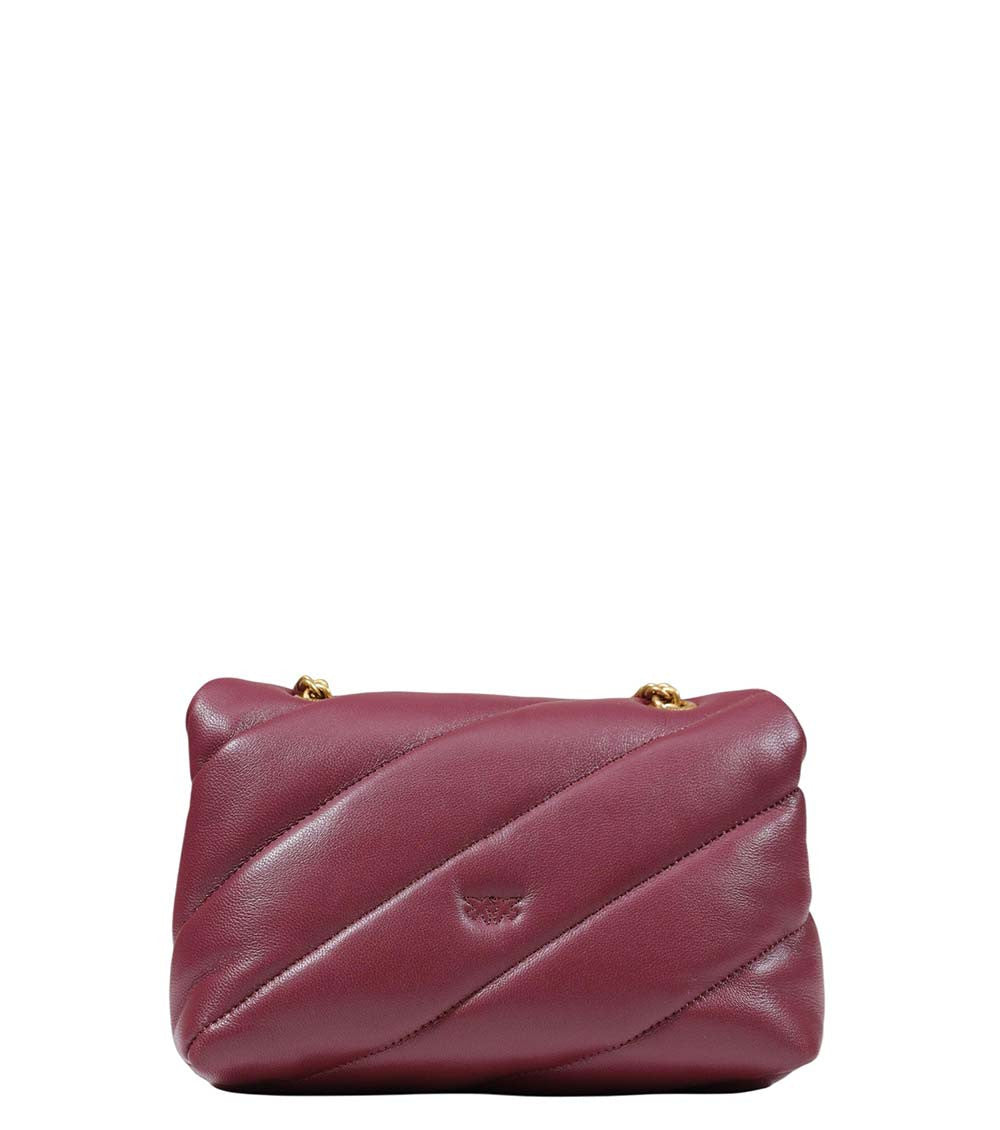 Maroon Love Puff Mini Shoulder Bag 3
