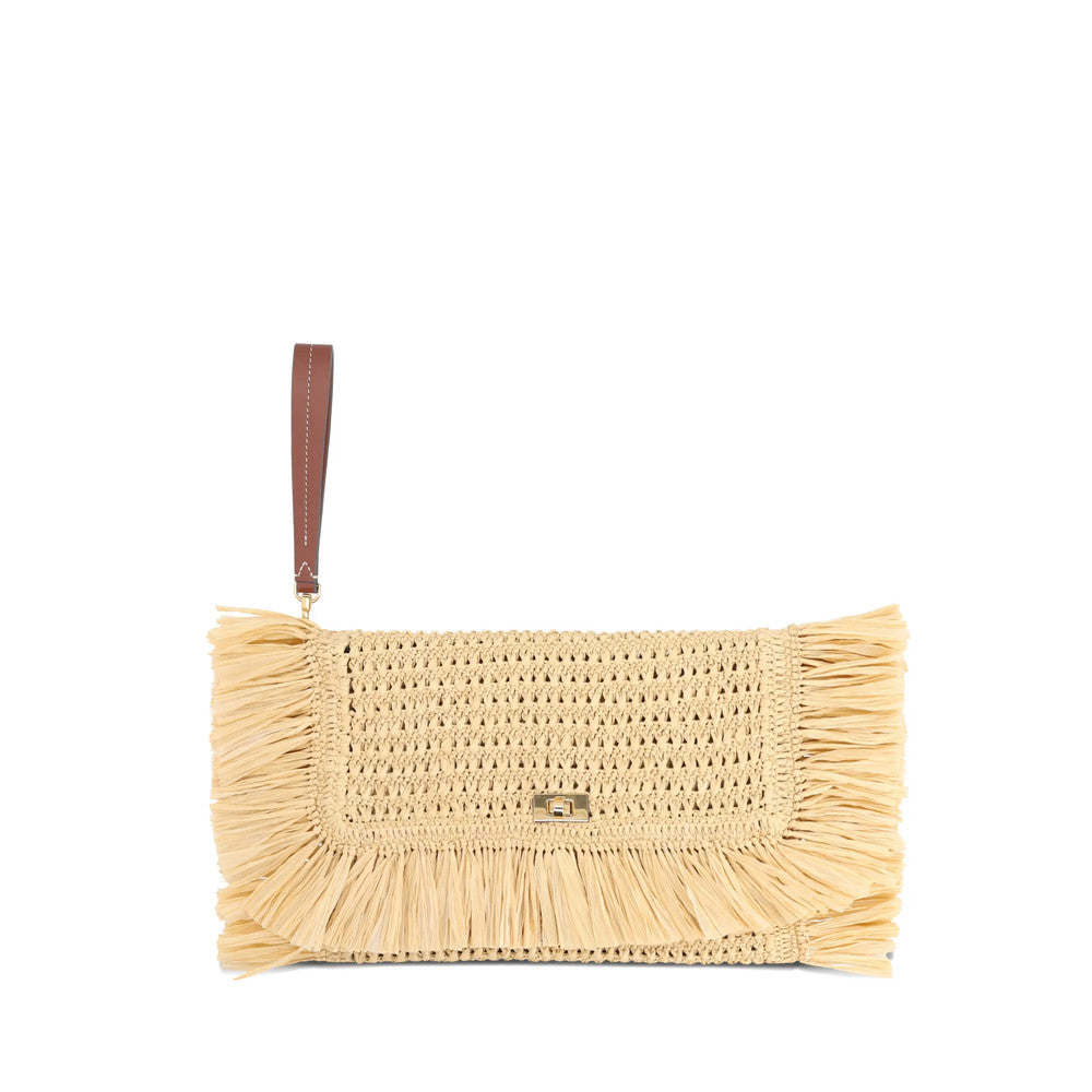 Natural Fringed Clutch 1
