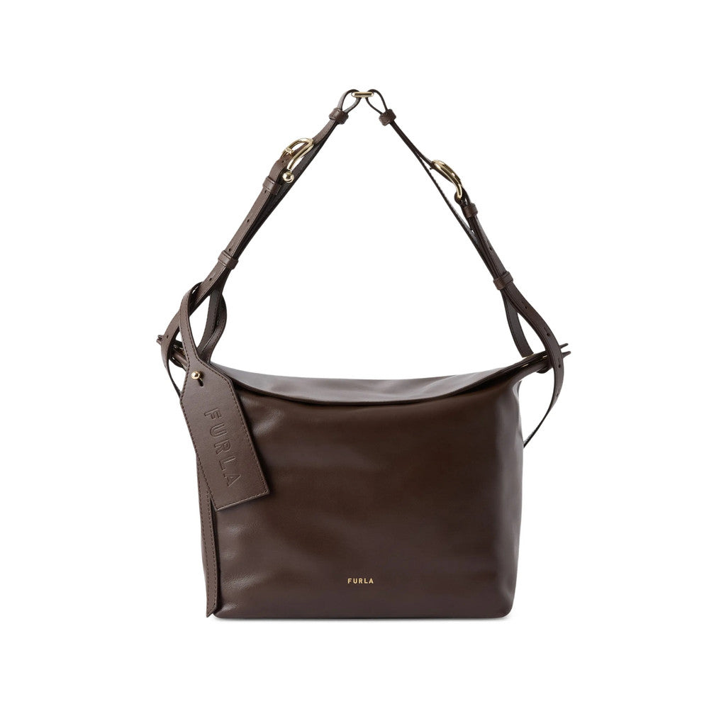Brown Ginevra Medium Shoulder Bag 1