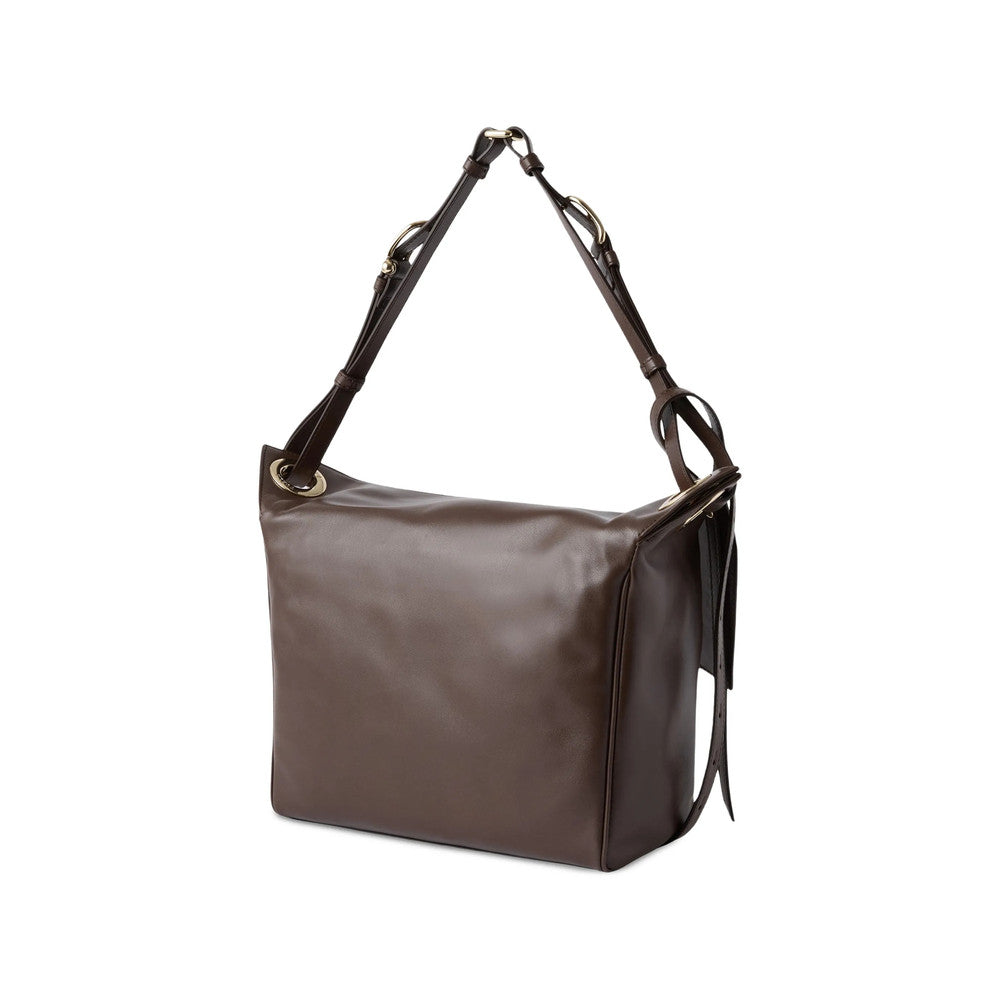 Brown Ginevra Medium Shoulder Bag 2