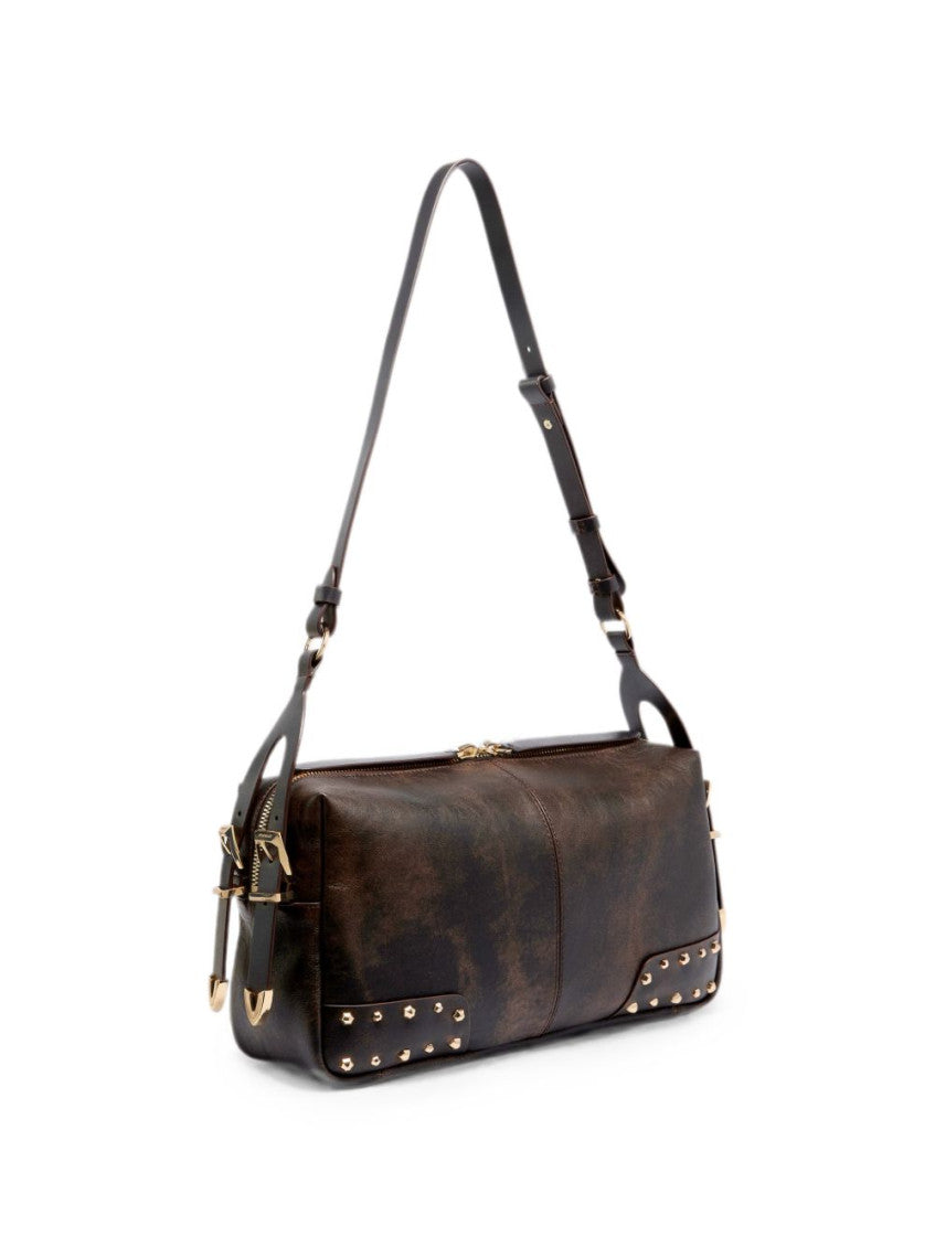 Dark Red Keeper Medium Shoulder Bag 2