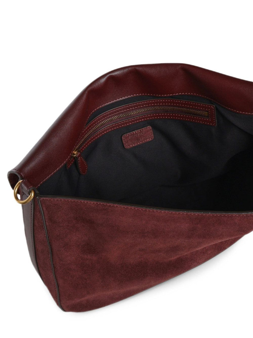 Burgundy Love Large Shoulder Bag 3
