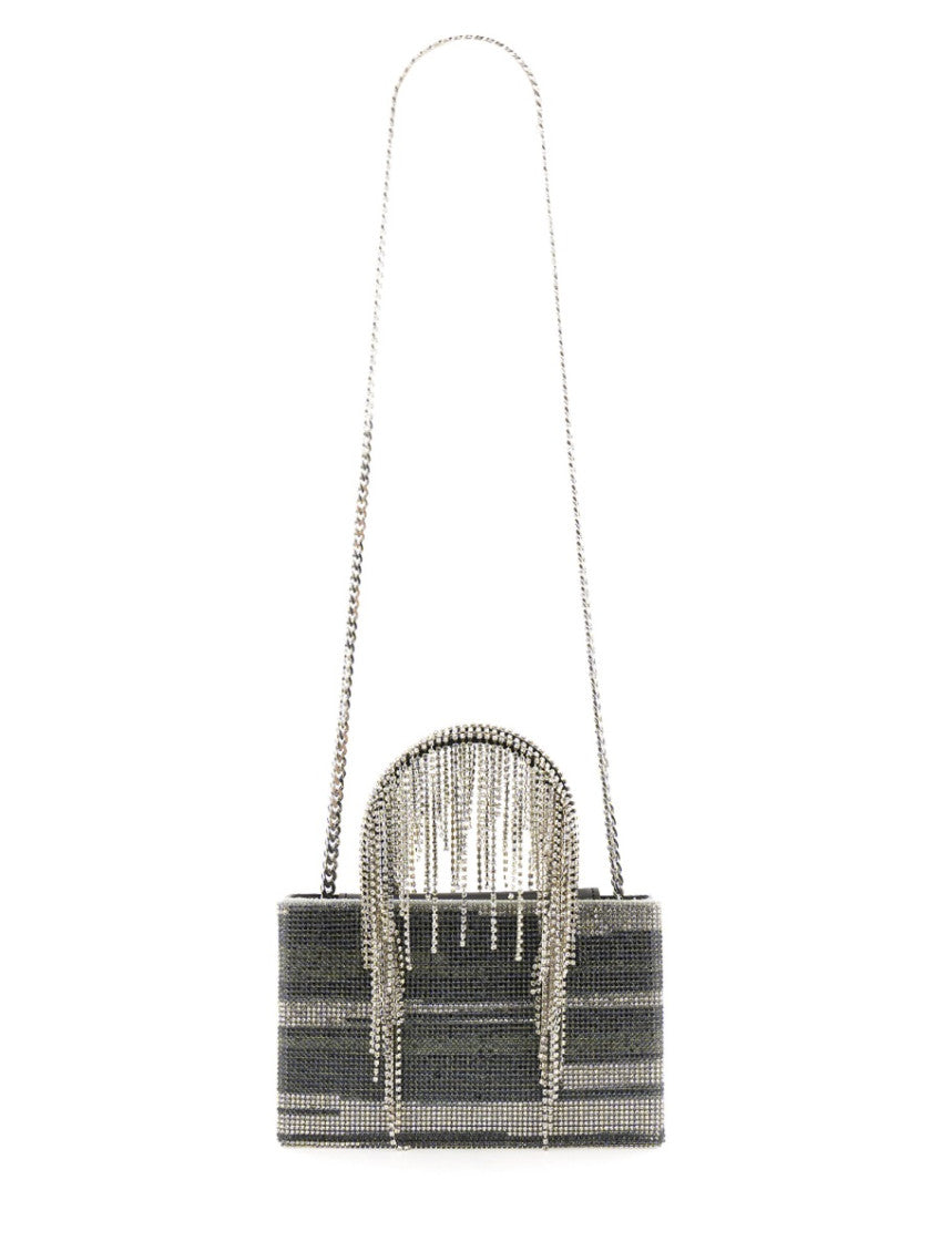 Silver Rhinestones Mini Satchel 3