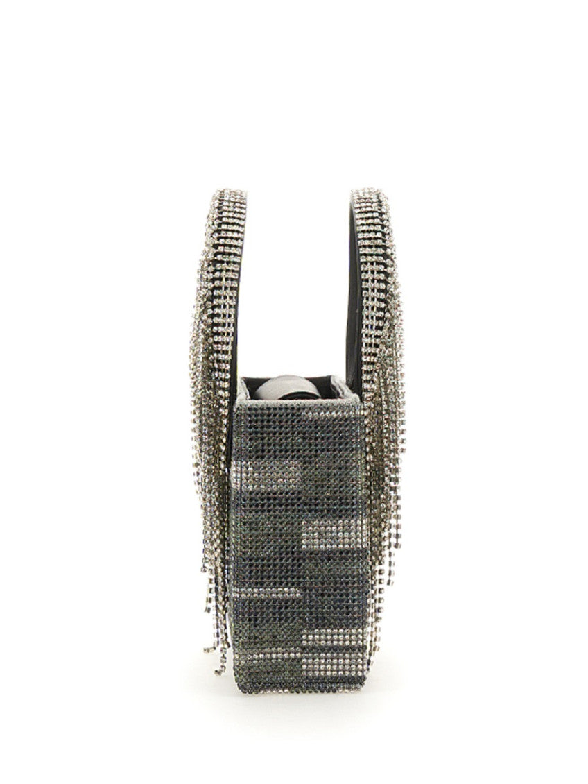 Silver Rhinestones Mini Satchel 4
