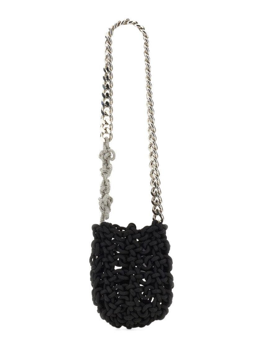 Black Knot Small Shoulder Bag 2