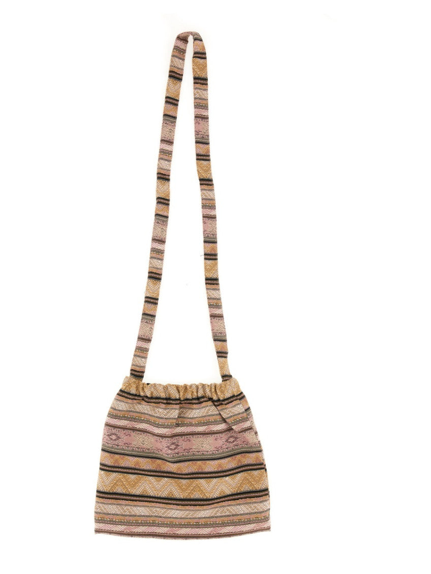 Pink Patterned Small Crossbody Bag 1