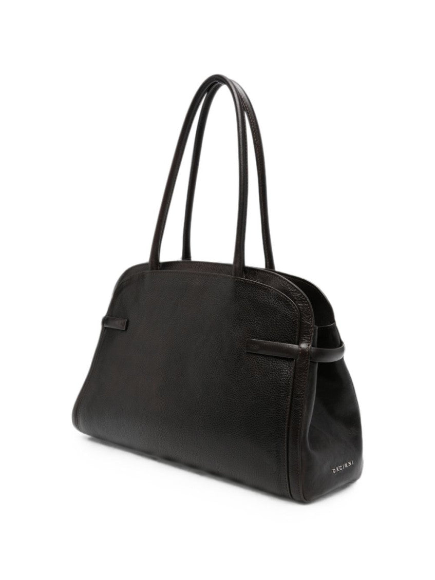 Dark Brown Aura Large Shoulder Bag 2