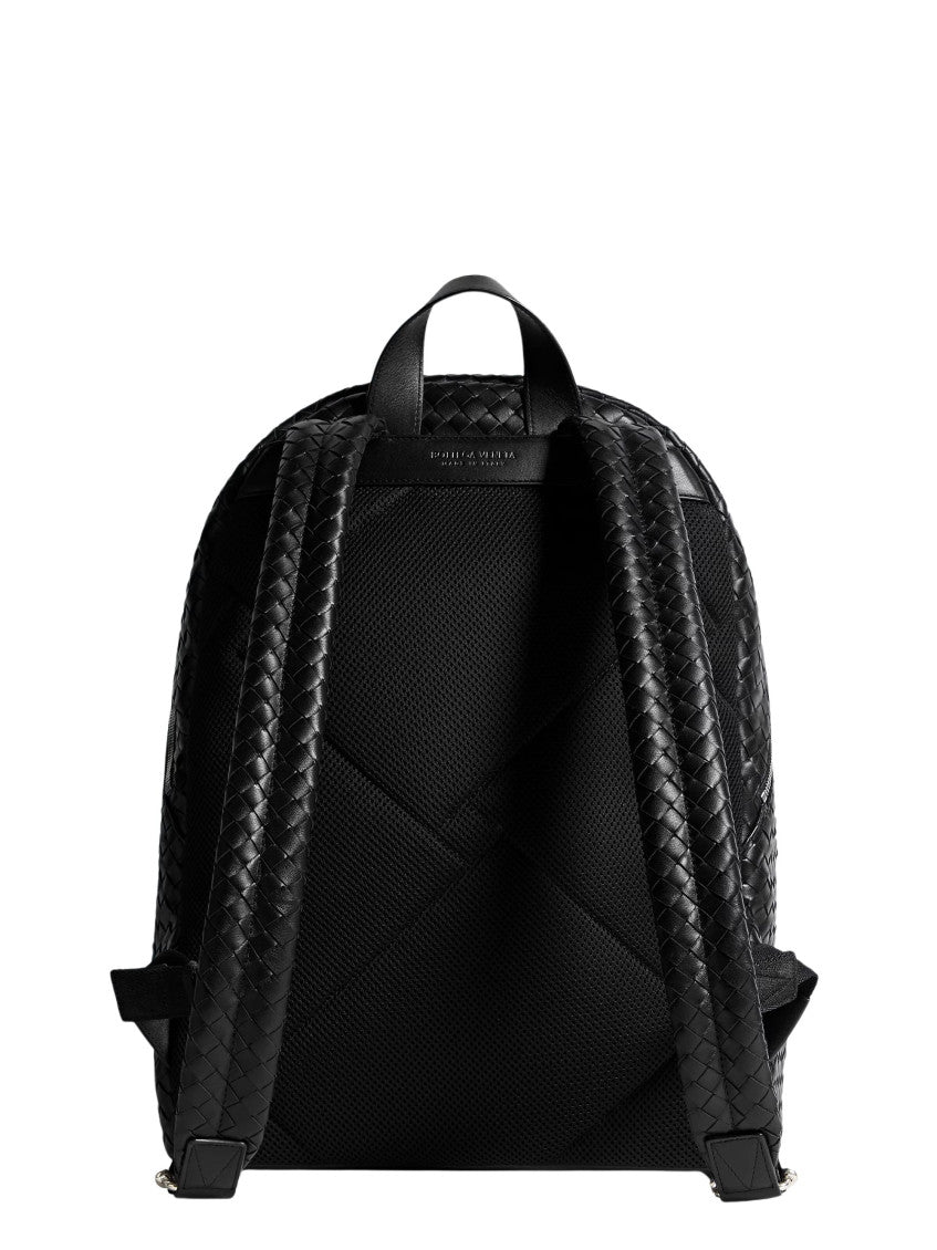 Black Intrecciato 1975 Large Backpack 2