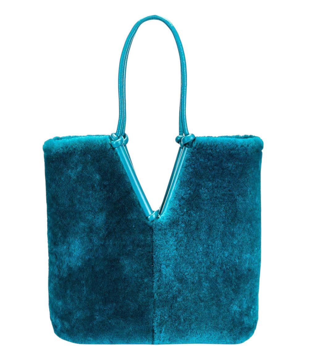 Blue Bolster Reversible Medium Tote 1
