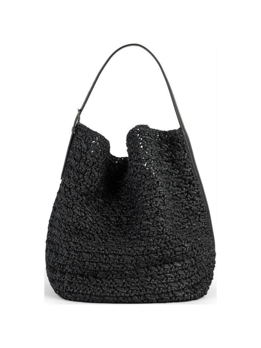 Black Belted Large Tote 1