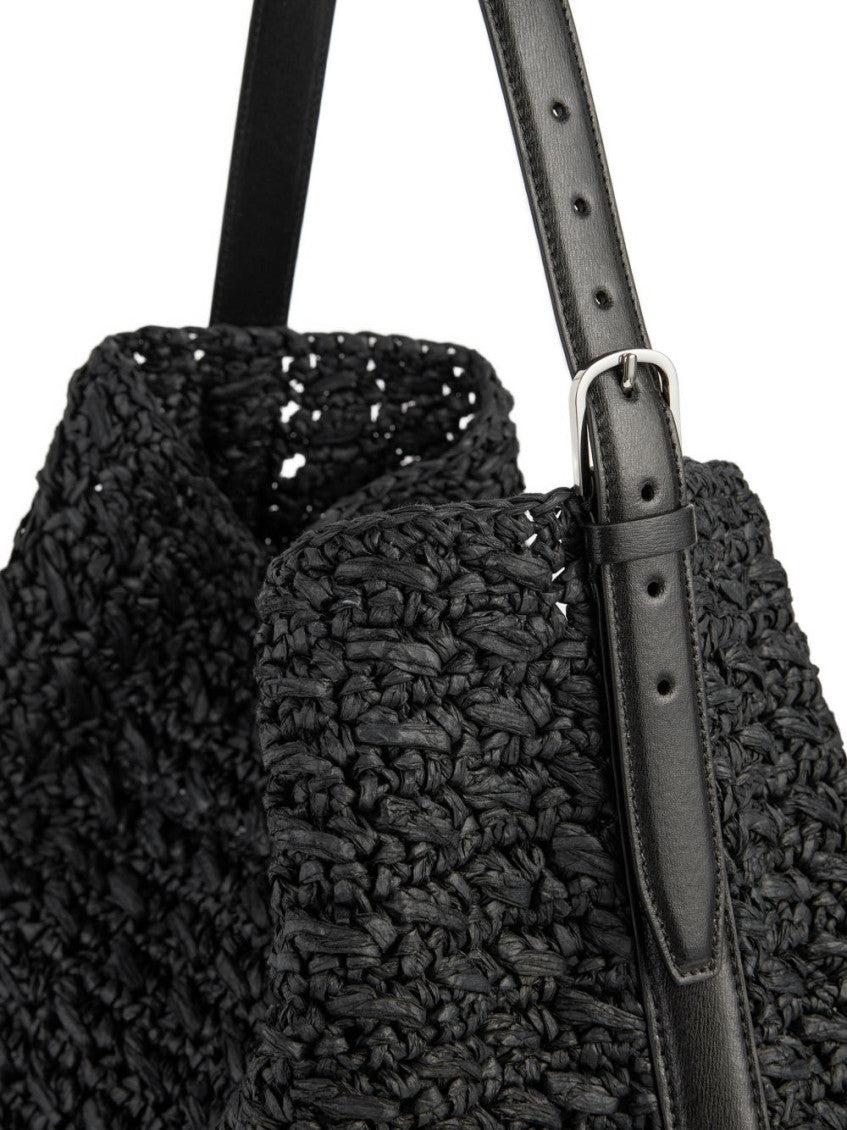 Black Belted Large Tote 4