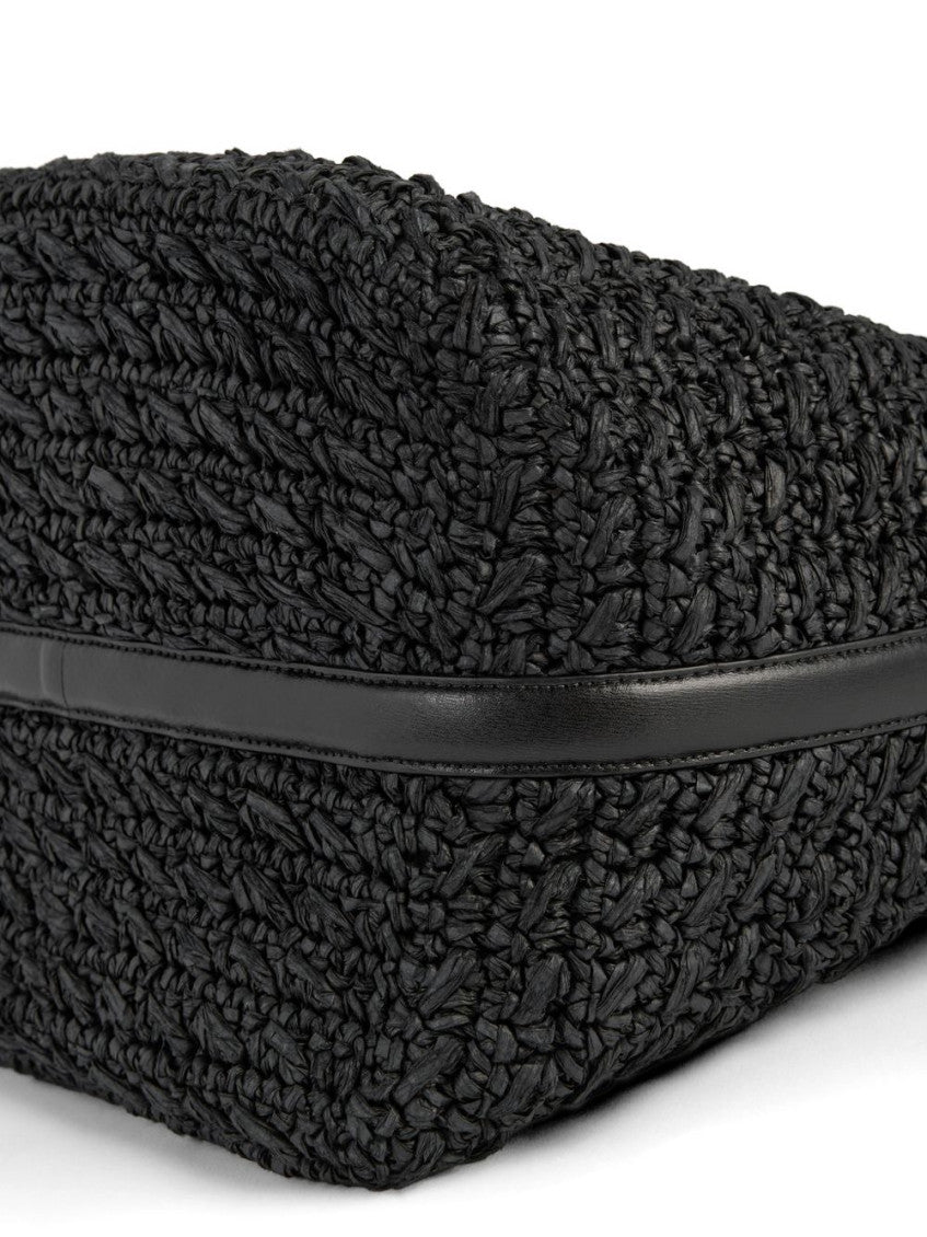 Black Belted Large Tote 5