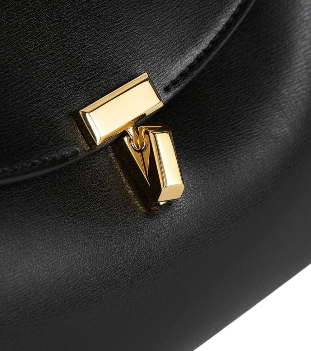 Black T-Lock Large Shoulder Bag 5