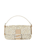 Beige Baguette Medium Shoulder Bag 1