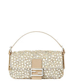 Beige Baguette Medium Shoulder Bag 1