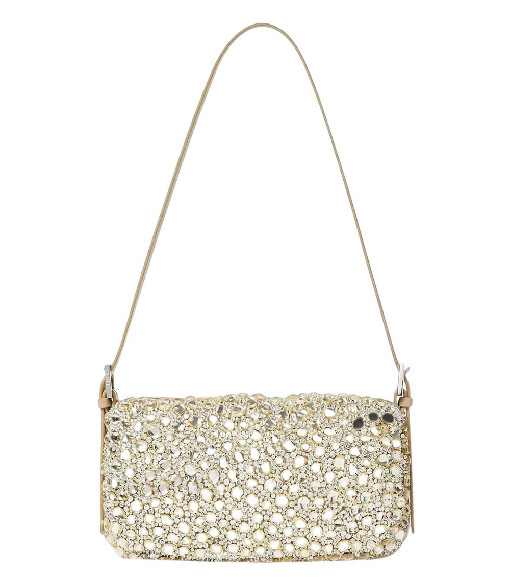 Beige Baguette Medium Shoulder Bag 2