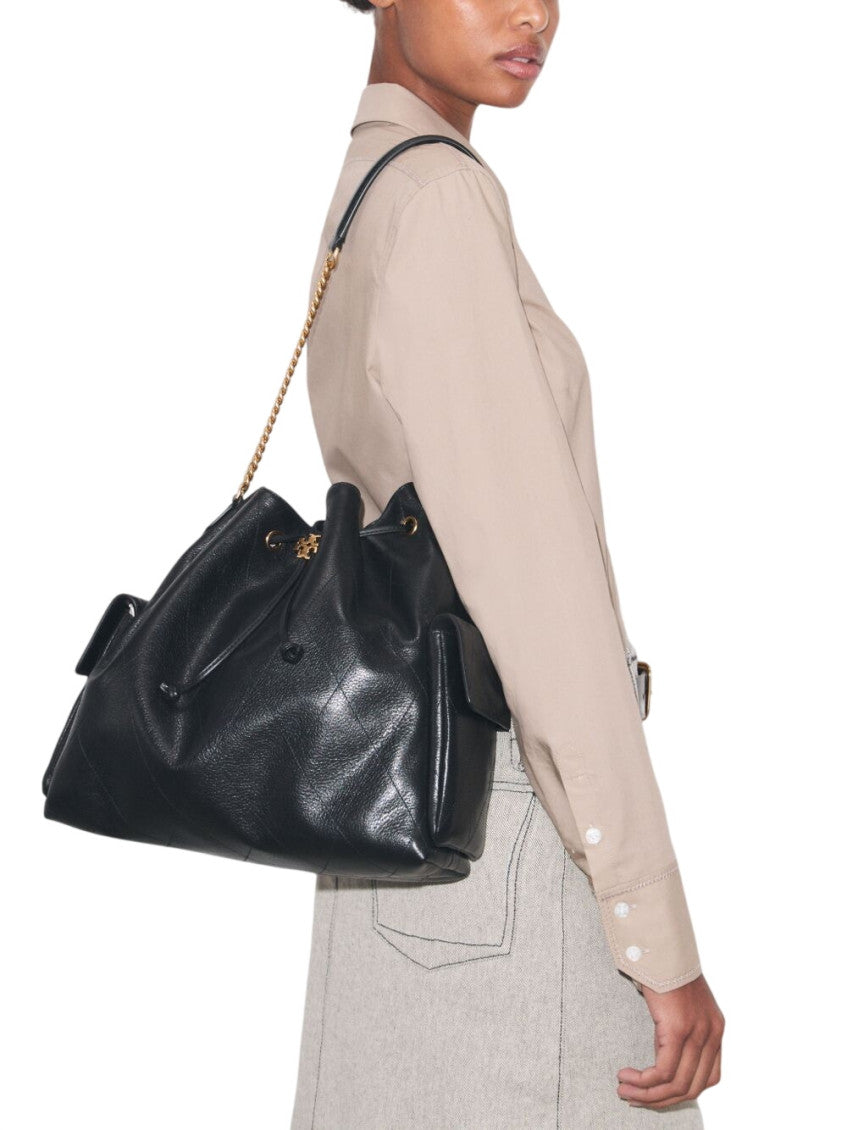 Black Charlie Large Shoulder Bag 5