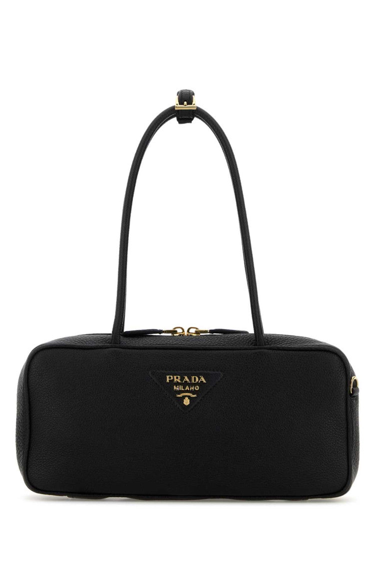 Black Logo Shoulder Bag 1