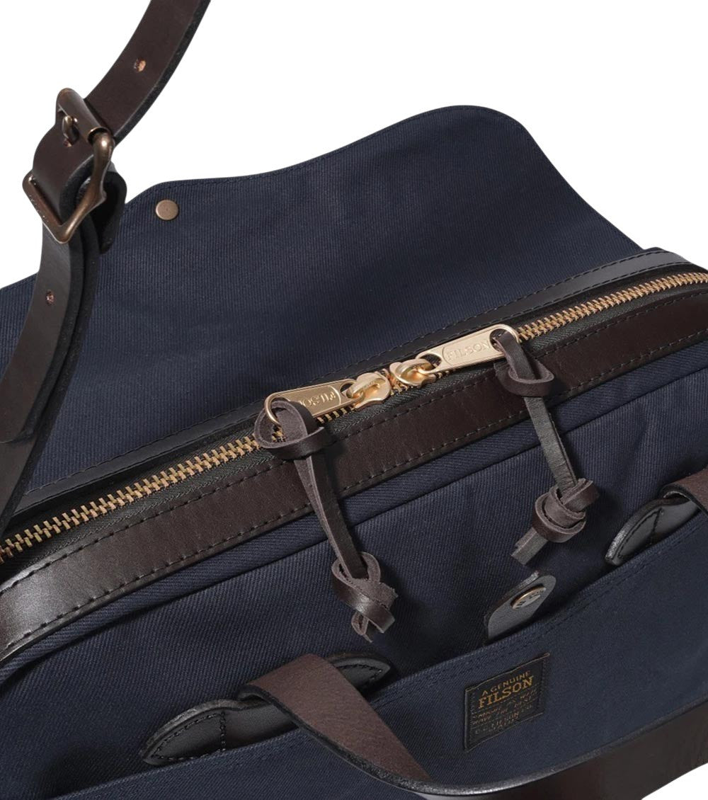 Dark Blue Tin Large Briefcase Bag 4