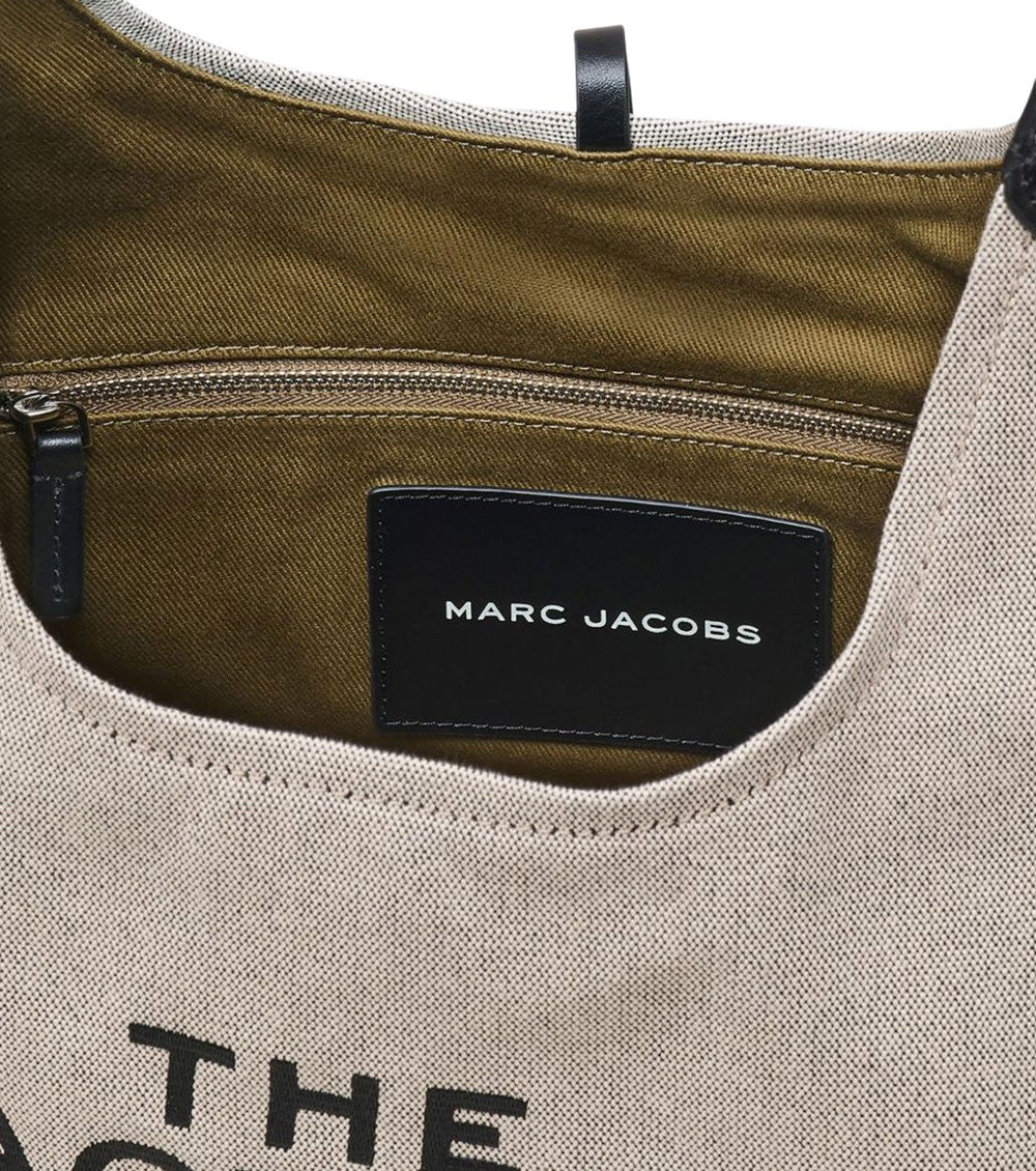 Natural/Black Belted Large Sack Bag 4