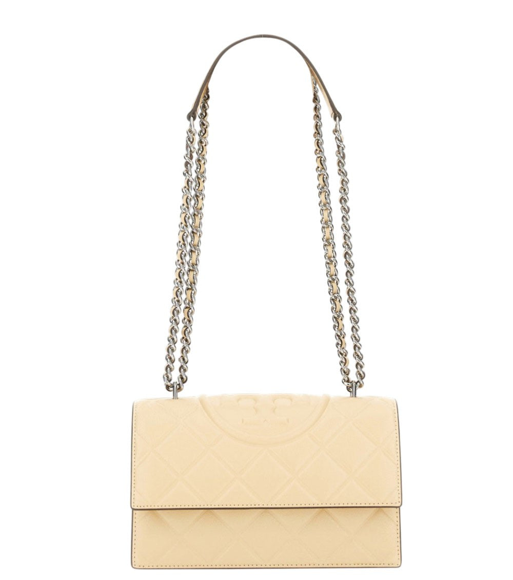 Beige Fleming Small Shoulder Bag 1