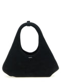 Black Folded Top Zip Mini Tote 1