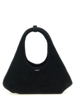 Black Folded Top Zip Mini Tote 1